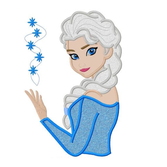 Аппликация для детей Эльза