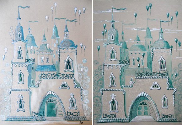 Картинки нарисованные замка снежной королевы (64 фото)