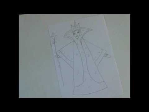 Рисование снежной королевы в подготовительной группе поэтапно