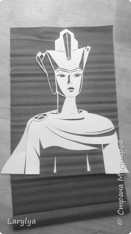 Снежная Королева трафарет