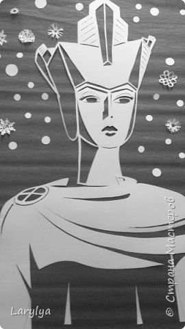 Вытынанка Снежная Королева