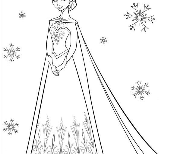 Эльза трафарет для вырезания