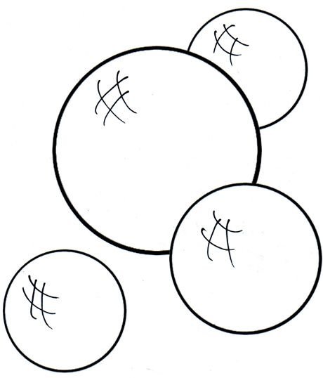 Пузыри раскраска для детей