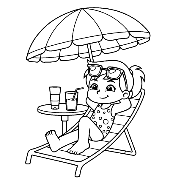 Раскраска загар