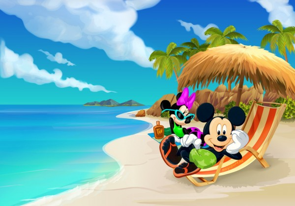Микки Маус на море