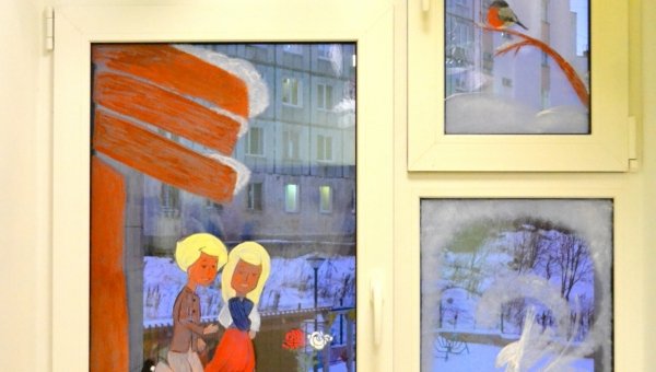 Сказка на окне Снежная Королева