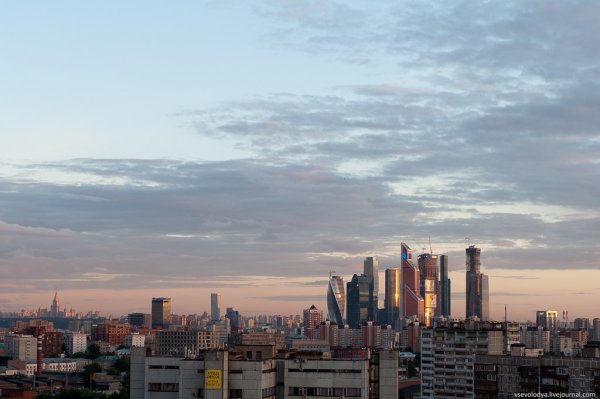 Москва Сити небо