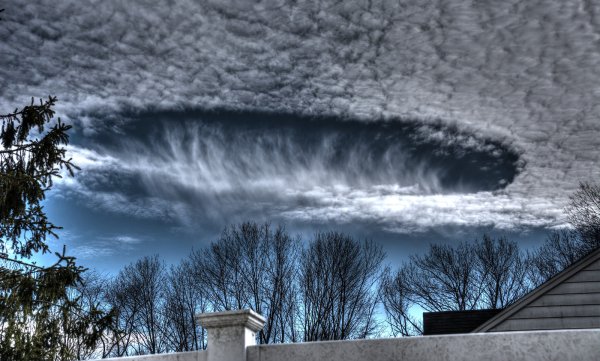 Эффект Fallstreak облака