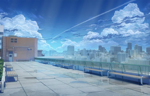 Крыша школы гача лайф фон