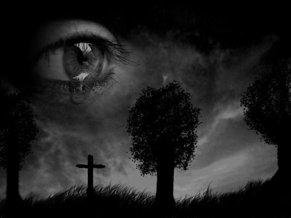 Одинокая девушка в тумане