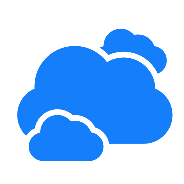 Облако синее пиктограмма