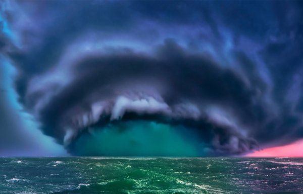 Буря на море