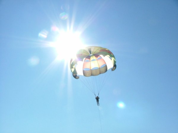 Парашют в небе