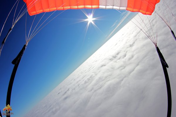 Парашют в небе