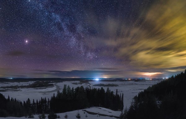 Зимнее ночное небо