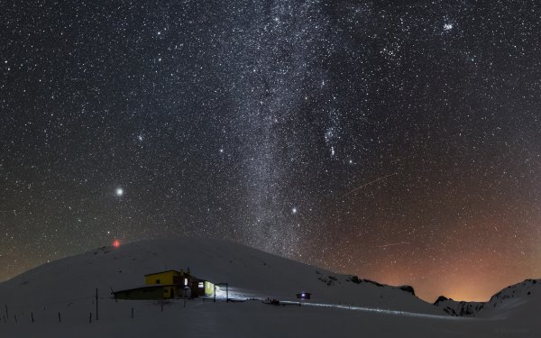 Звездное небо зимой