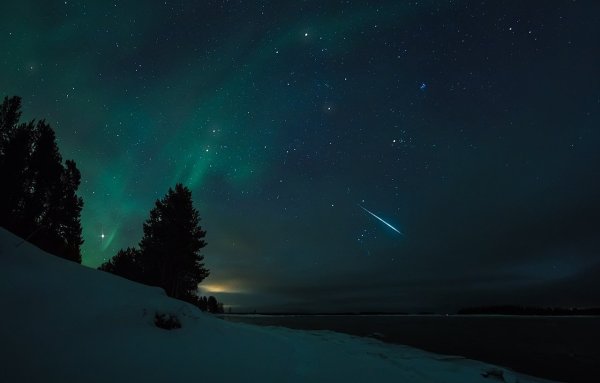 Звездное небо зимой