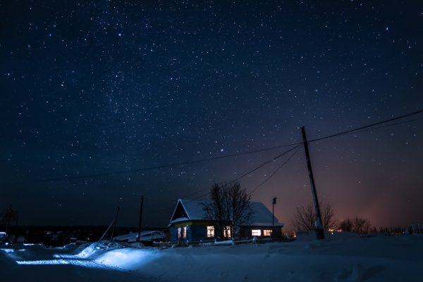 Зимнее ночное небо