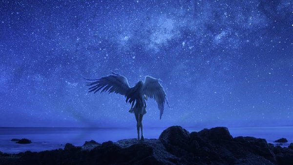 Ангел в ночном небе