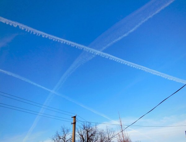 Небо в клеточку химтрейлы