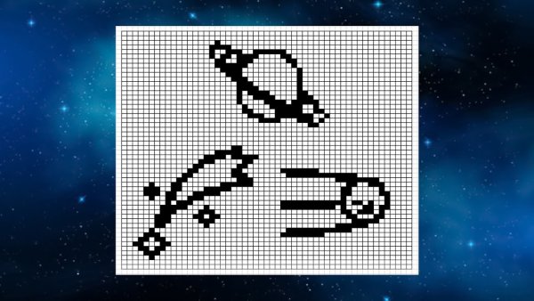 Пиксельный снег