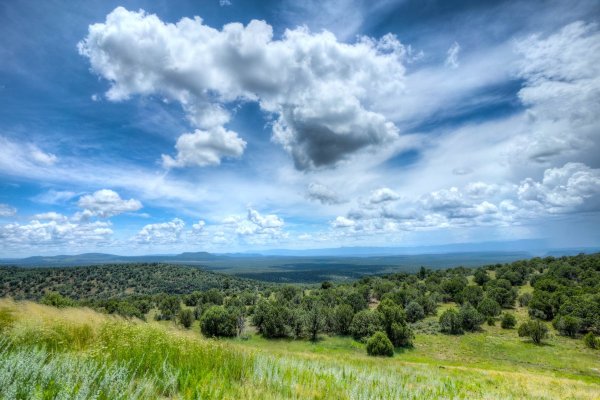 Пейзаж с облаками