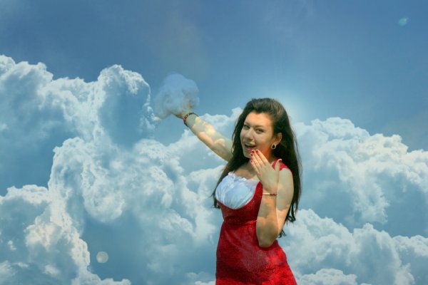 Девушка и небо