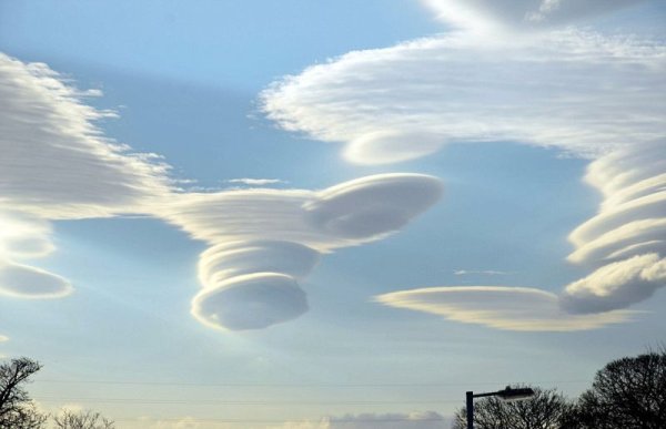 НЛО В облаках