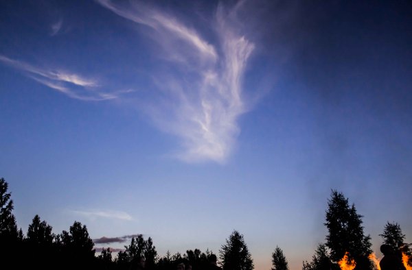 Интересные формы облаков