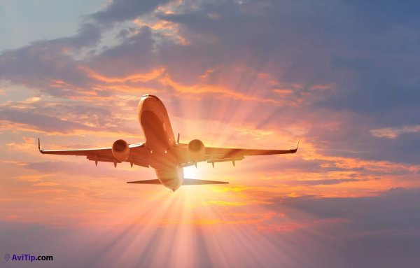 Самолет в небе