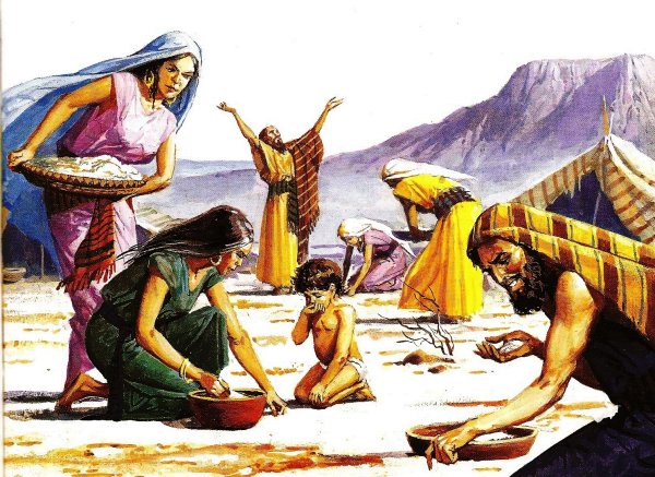 Моисей и Манна Небесная