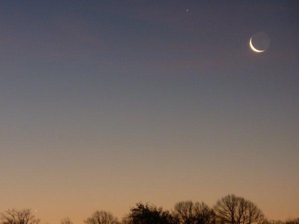 Меркурий на ночном небе