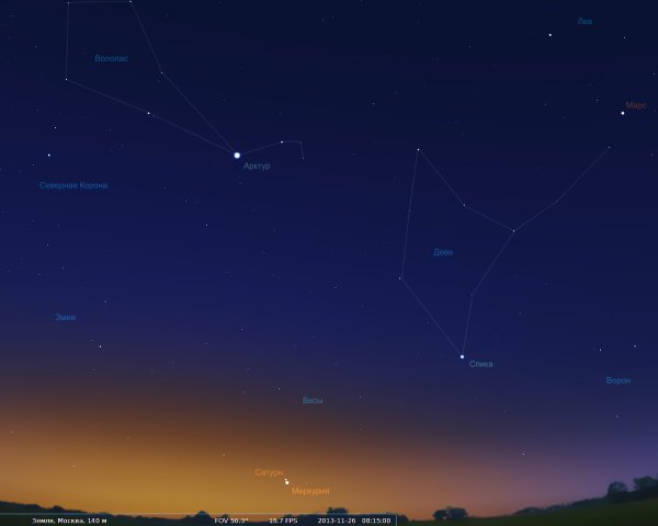 Созвездие Андромеды невооруженным глазом