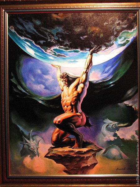 Титан Атлант в мифологии