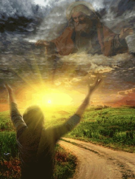 Девушка в лучах солнца