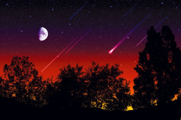 Комета в ночном небе