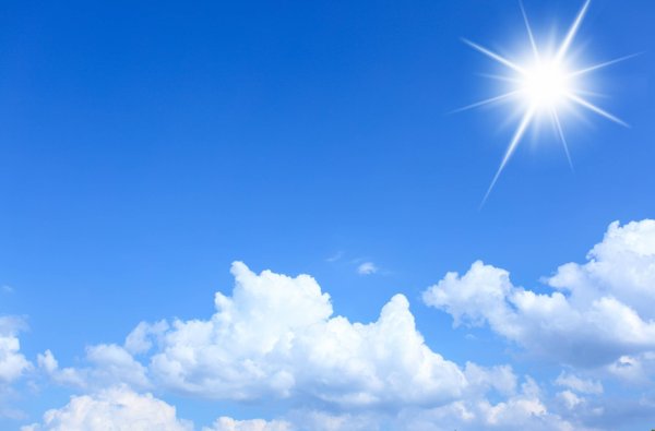 Голубое небо