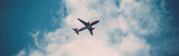 Небо самолет панорама