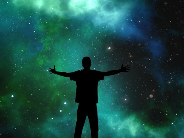 Космос звезды девушка