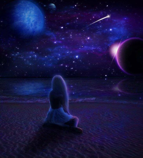 Космос аниме фон