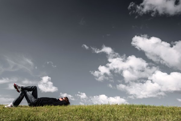 Человек на облаке