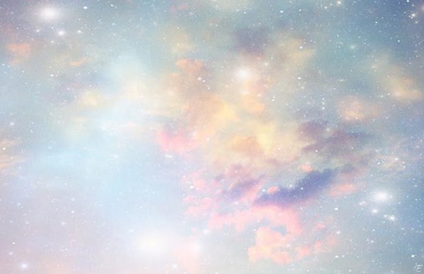 Светлое небо со звездами