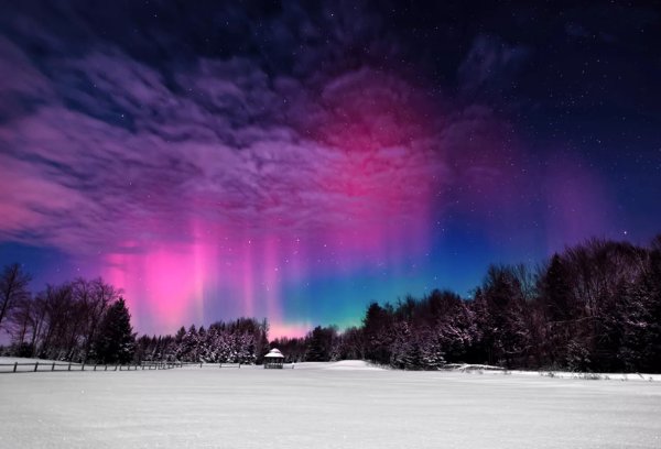 Северное сияние Аврора в России