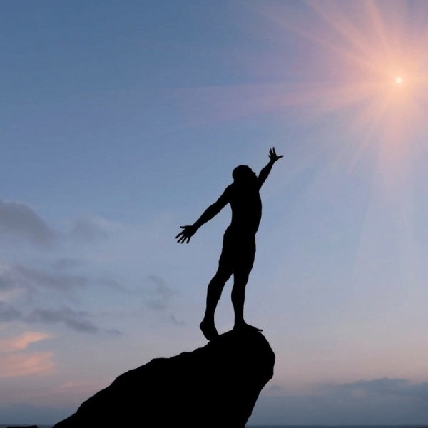 Девушка и звездное небо