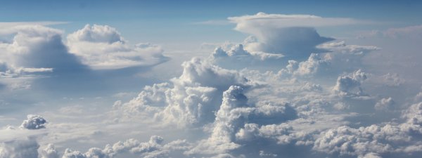 Небо облака с высоты