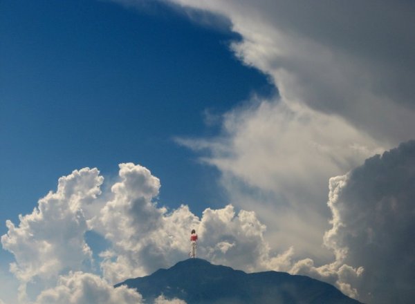 Вид над облаками