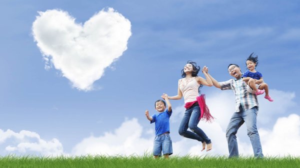 Постер счастливая семья