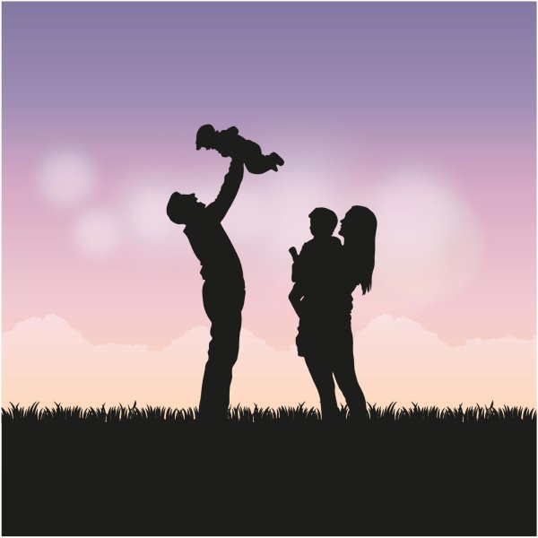 Радостные люди на природе