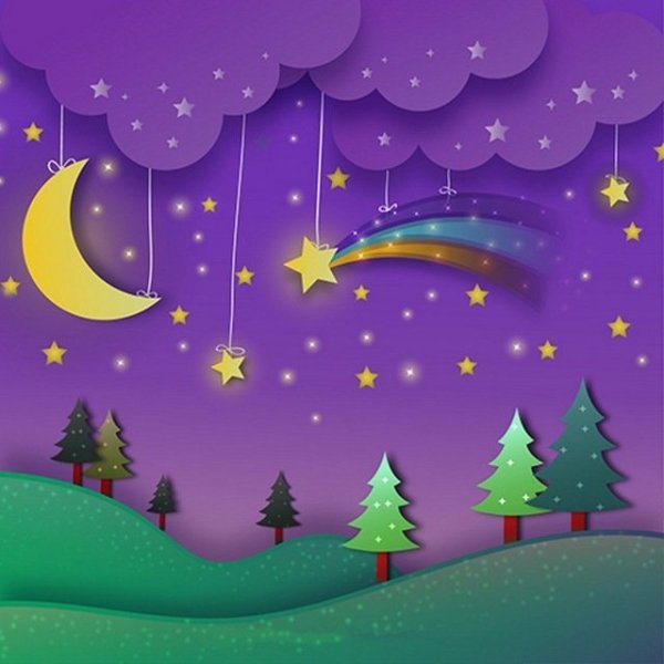 Звездное небо мультяшное