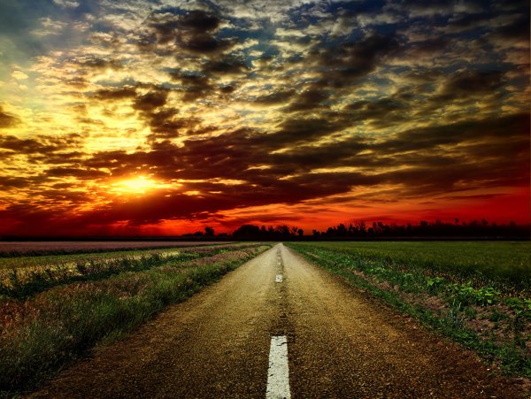 Пасмурное небо Горизонт